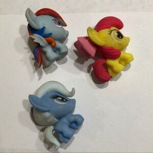 My Little Pony Colorful Figurine Set - Blue, Yellow, Red
